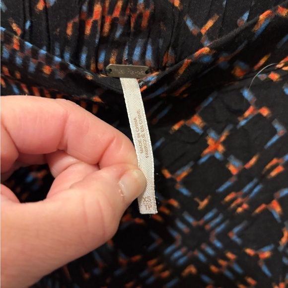 Free People printed cropped pants Sz XS‎ - Picture 5 of 7